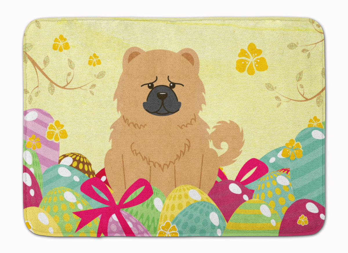 Easter Eggs Chow Chow Cream Machine Washable Memory Foam Mat BB6144RUG - the-store.com