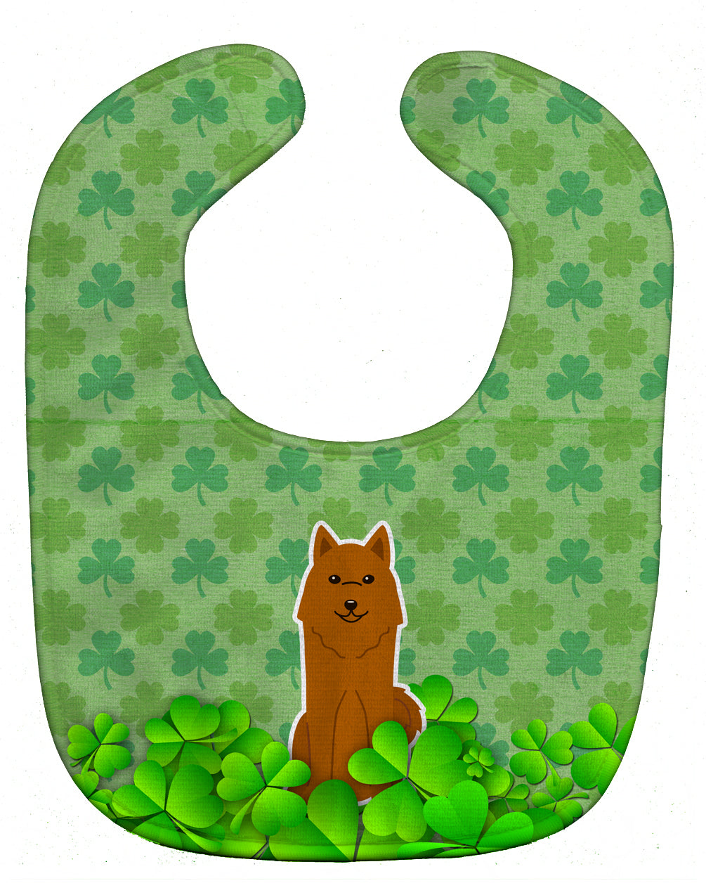 Karelian Bear Dog Shamrocks Baby Bib BB6163BIB - the-store.com