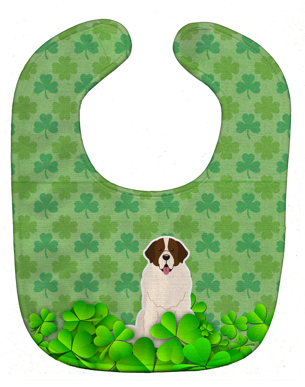 Moscow Watchdog Shamrocks Baby Bib BB6168BIB - the-store.com