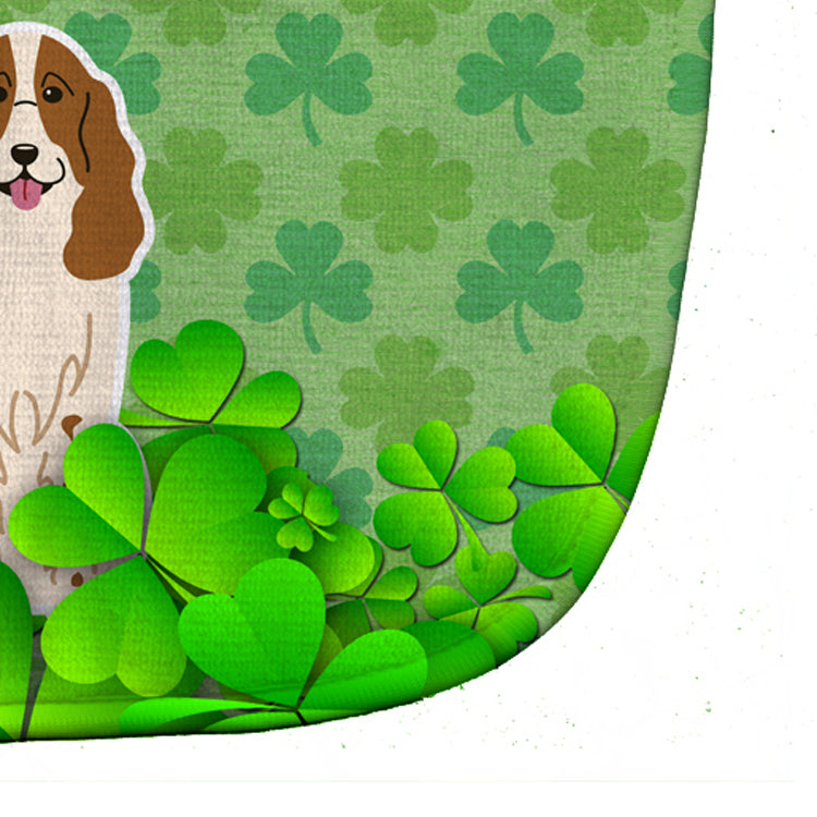 Russian Spaniel Shamrocks Baby Bib BB6172BIB - the-store.com