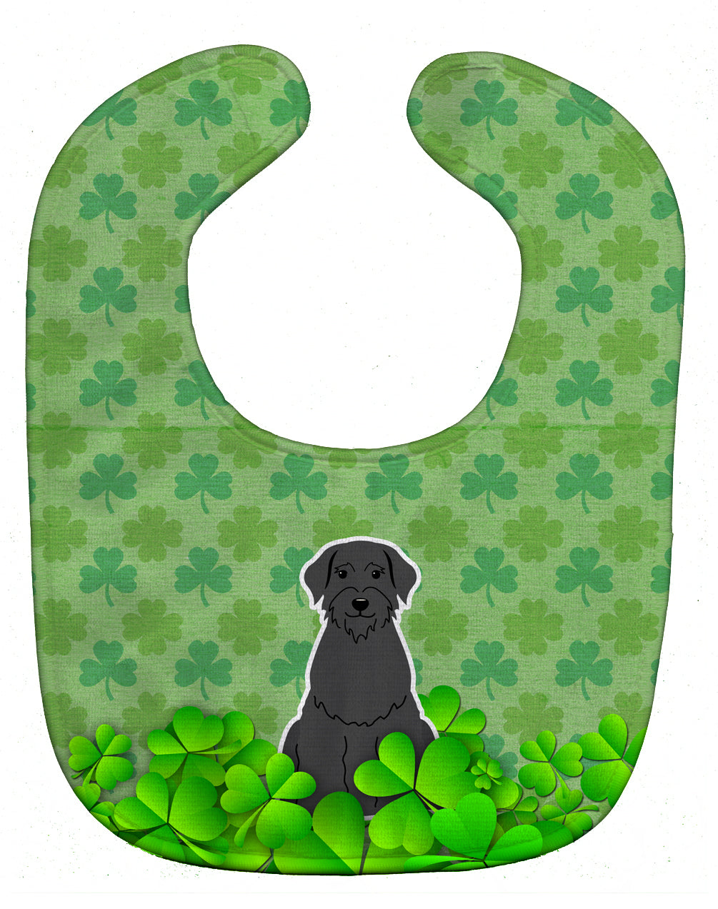 Giant Schnauzer Shamrocks Baby Bib BB6207BIB - the-store.com