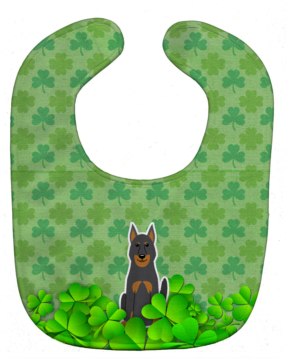 Beauce Shepherd Dog Shamrocks Baby Bib BB6221BIB - the-store.com