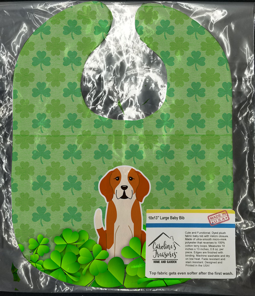 English Foxhound Shamrocks Baby Bib BB6251BIB - the-store.com