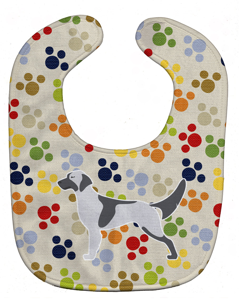 English Setter Pawprints Baby Bib BB6286BIB - the-store.com