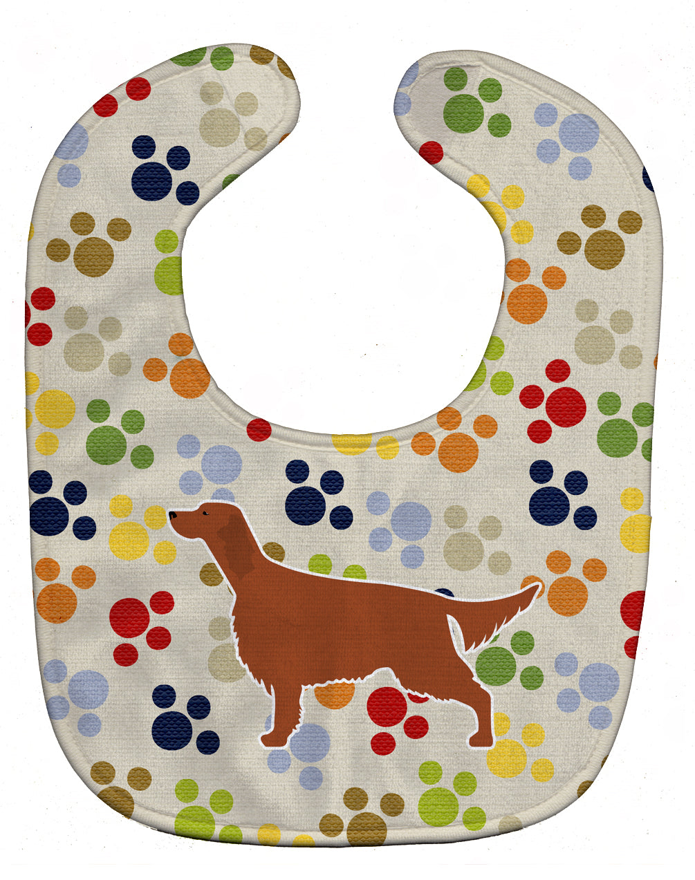 Irish Setter Pawprints Baby Bib BB6298BIB - the-store.com