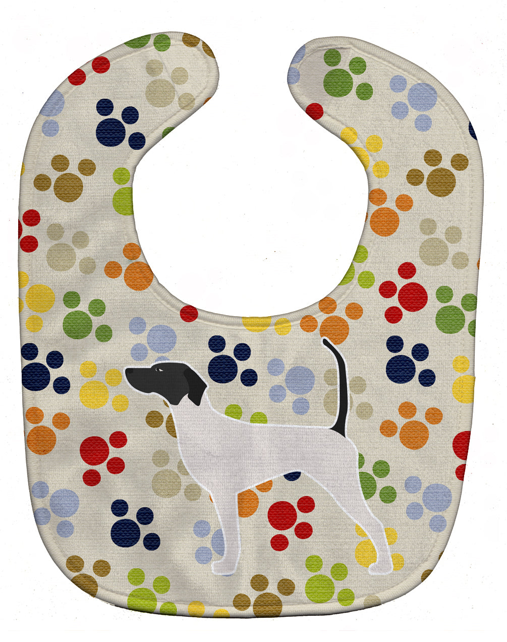 English Pointer Pawprints Baby Bib BB6300BIB - the-store.com