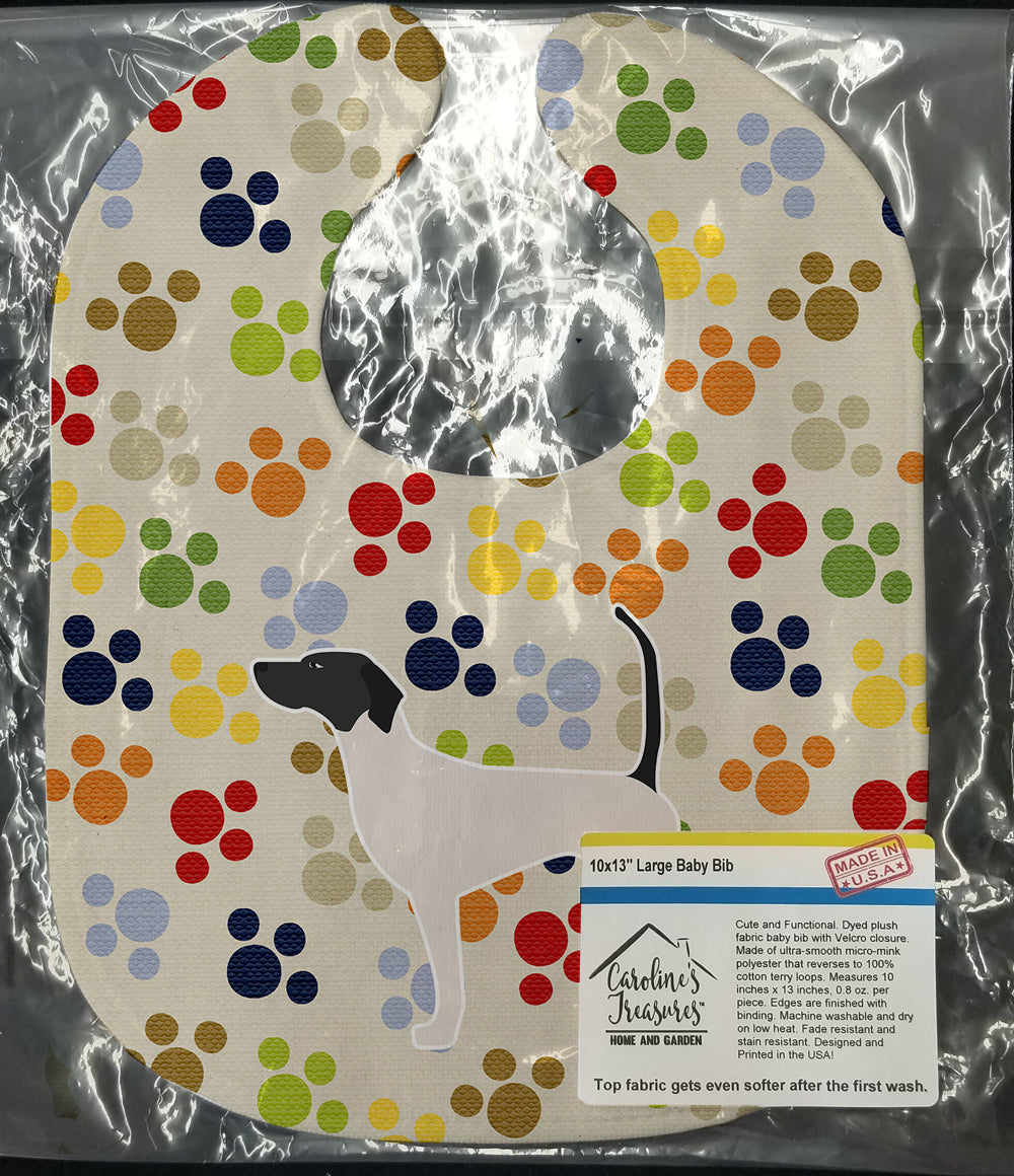 English Pointer Pawprints Baby Bib BB6300BIB - the-store.com