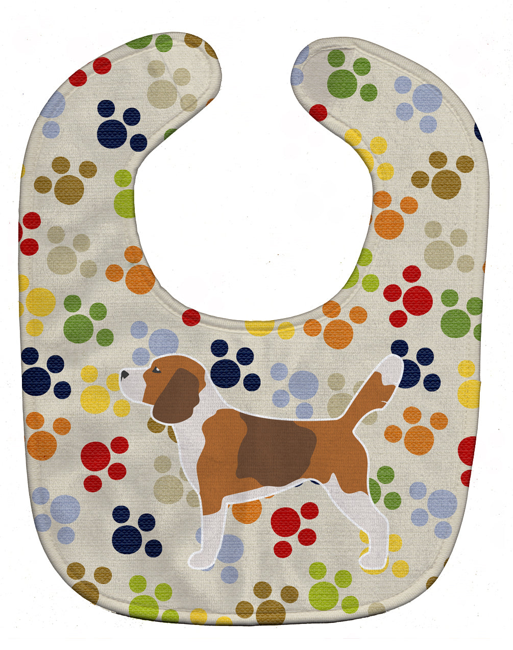 Beagle Pawprints Baby Bib BB6315BIB - the-store.com