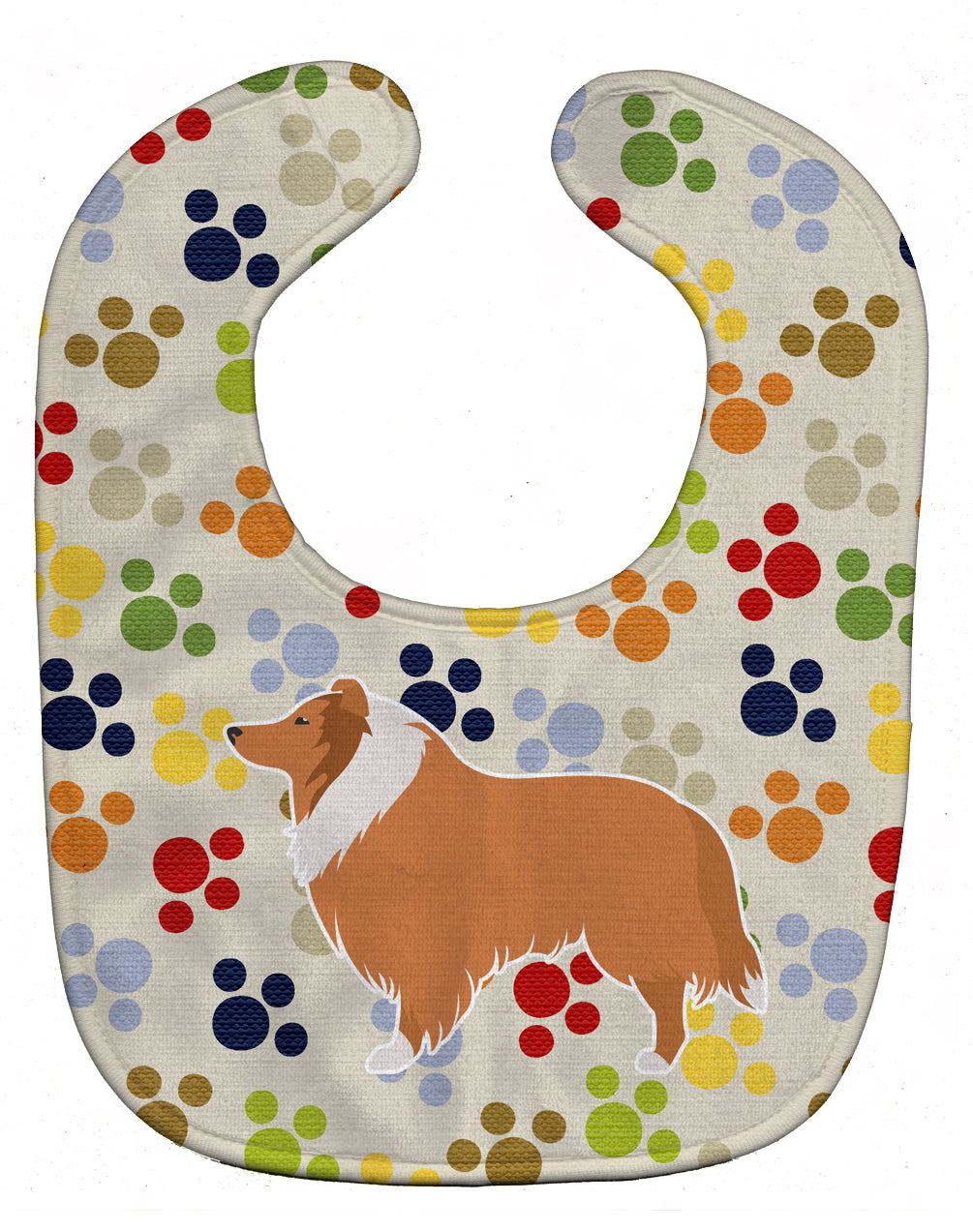 Collie Pawprints Baby Bib BB6321BIB - the-store.com