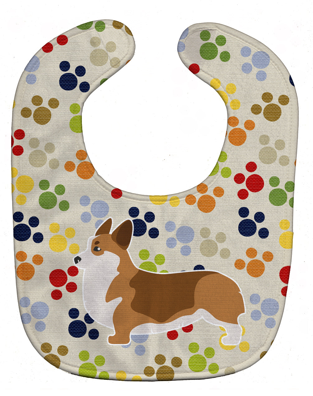 Corgi Pawprints Baby Bib BB6325BIB - the-store.com