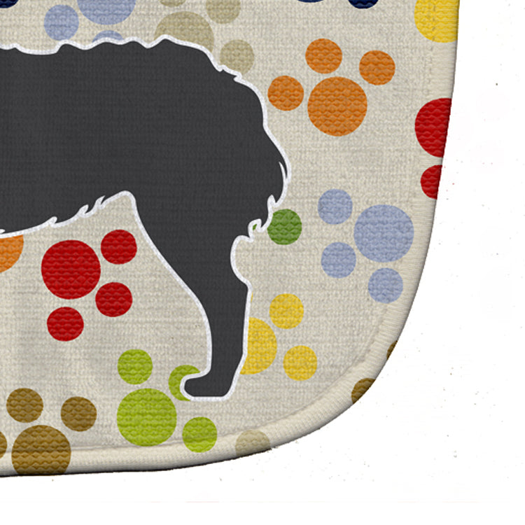 Croatian Sheepdog Pawprints Baby Bib BB6326BIB - the-store.com