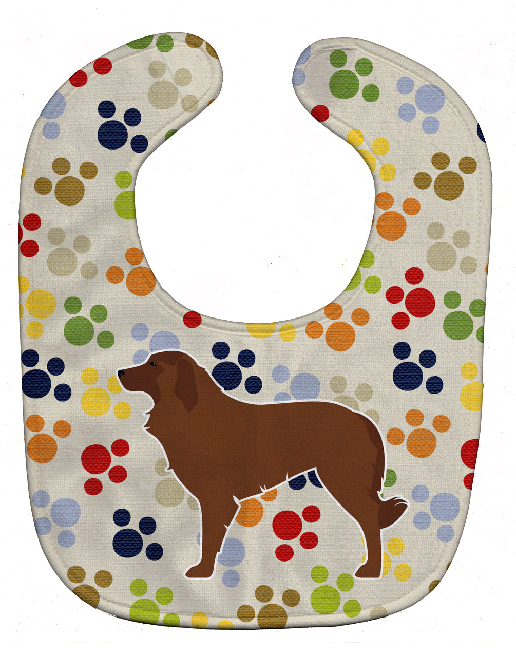 Portuguese Sheepdog Dog Pawprints Baby Bib BB6336BIB - the-store.com