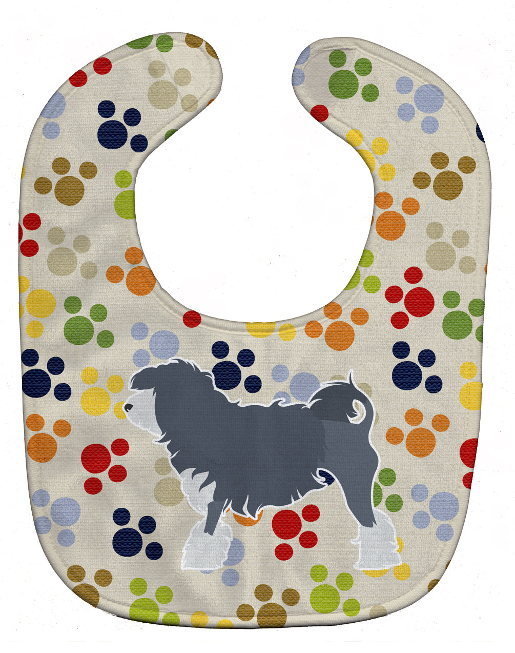 Lowchen Pawprints Baby Bib BB6340BIB - the-store.com