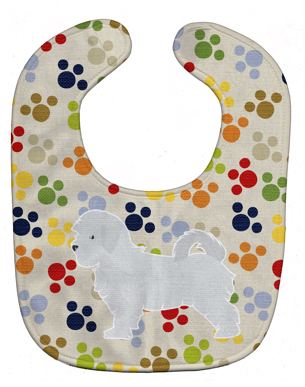 Maltese Pawprints Baby Bib BB6341BIB - the-store.com