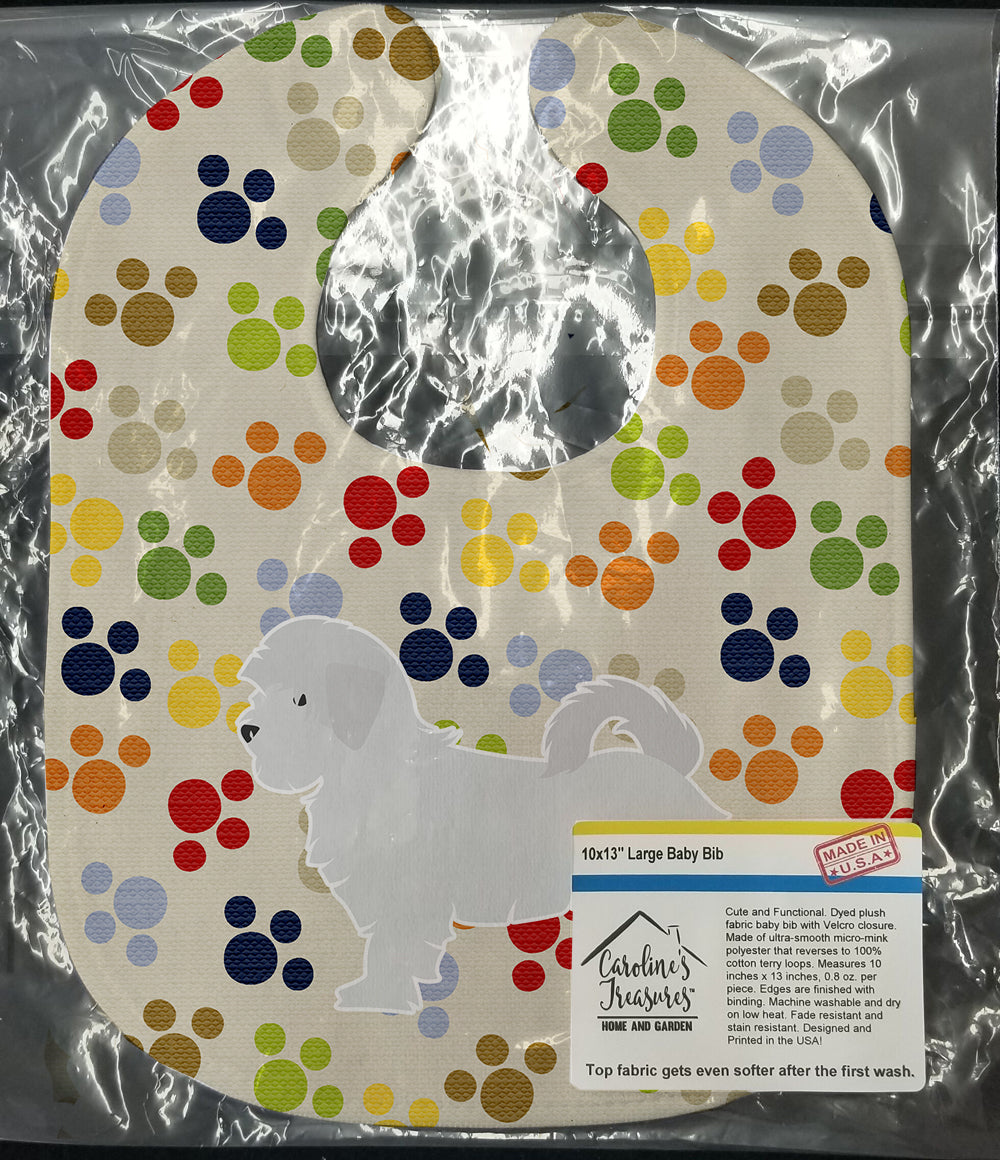 Maltese Pawprints Baby Bib BB6341BIB - the-store.com