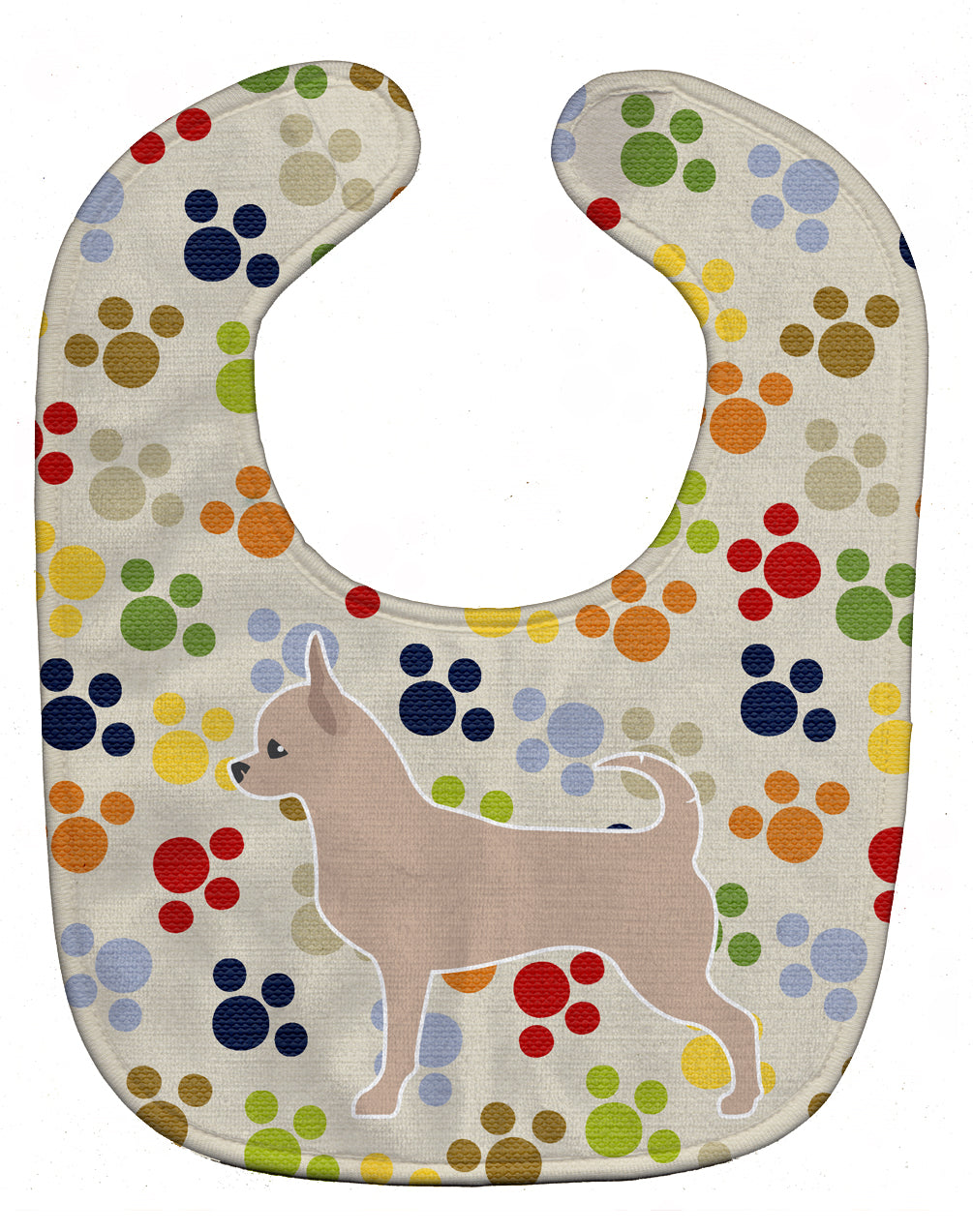 Chihuahua Pawprints Baby Bib BB6355BIB - the-store.com