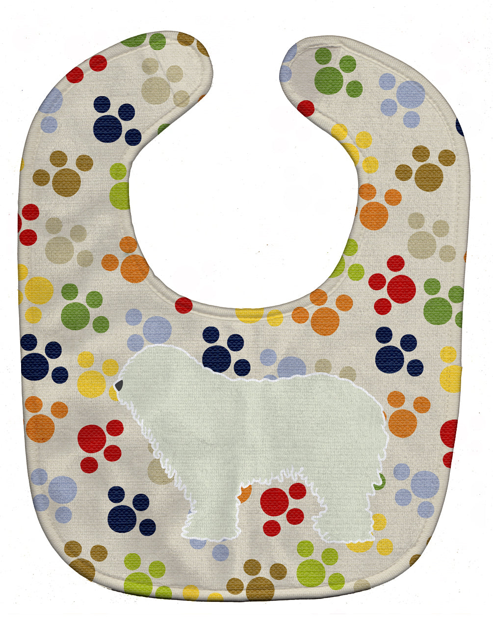 Komondor Pawprints Baby Bib BB6360BIB - the-store.com