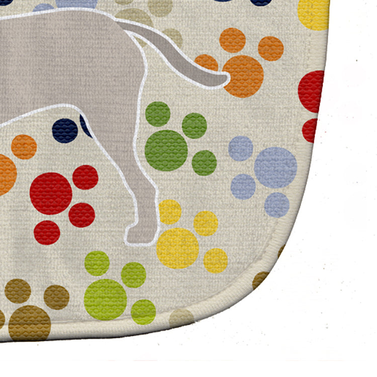 English Mastiff Pawprints Baby Bib BB6361BIB - the-store.com