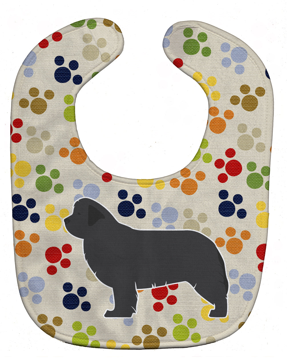 Newfoundland Pawprints Baby Bib BB6369BIB - the-store.com