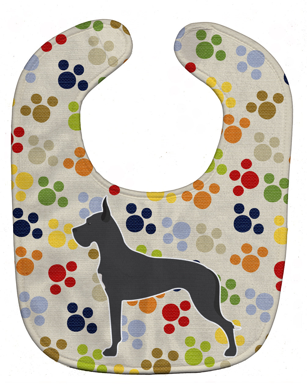 Great Dane Pawprints Baby Bib BB6380BIB - the-store.com