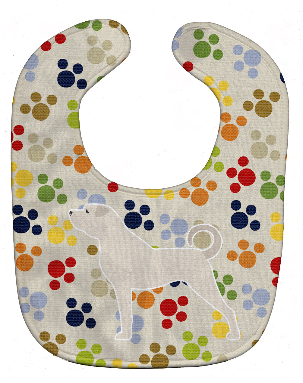 Anatolian Shepherd Pawprints Baby Bib BB6382BIB - the-store.com