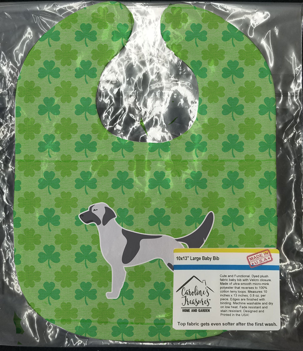 English Setter Shamrocks  Baby Bib BB6386BIB - the-store.com