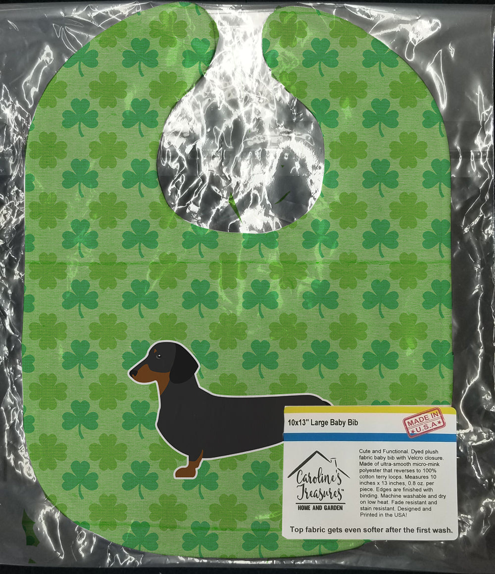 Dachshund Shamrocks  Baby Bib BB6387BIB - the-store.com