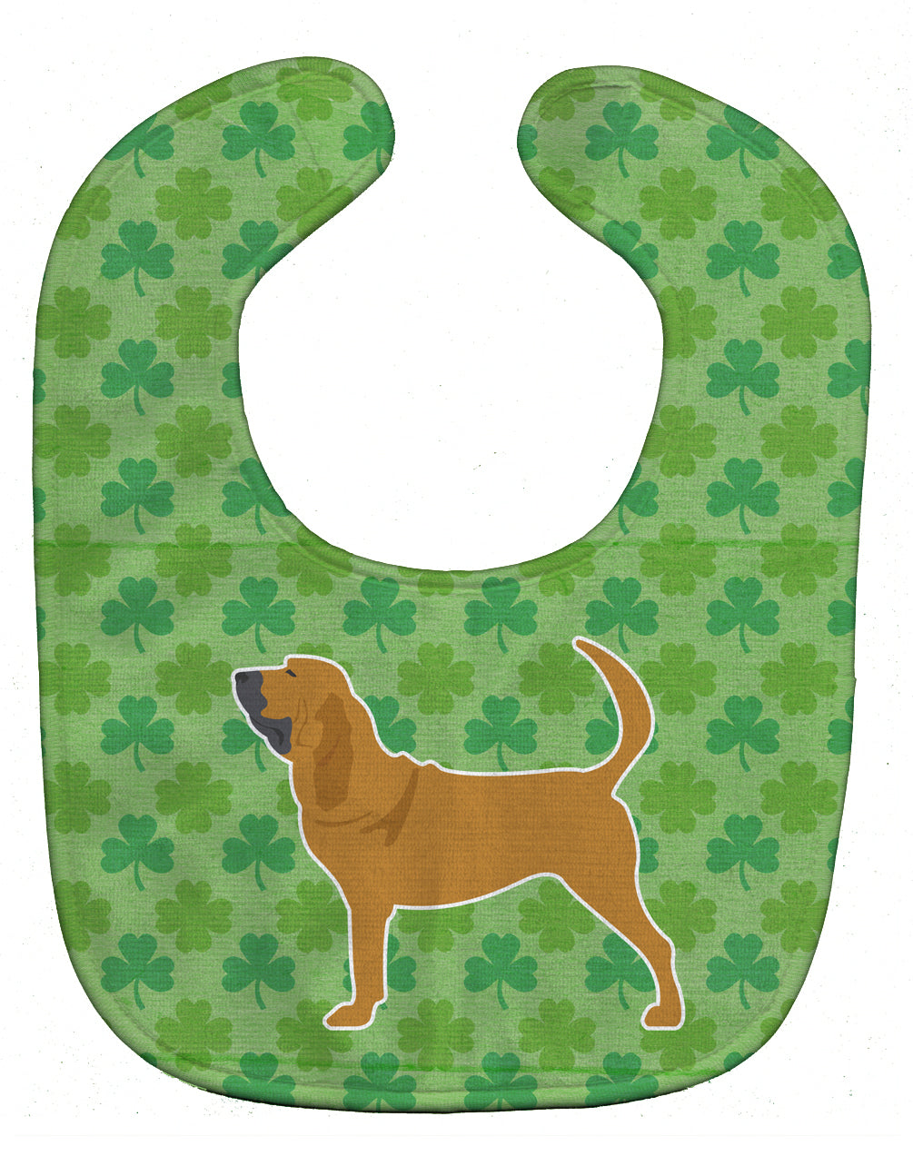 Bloodhound Shamrocks  Baby Bib BB6389BIB - the-store.com