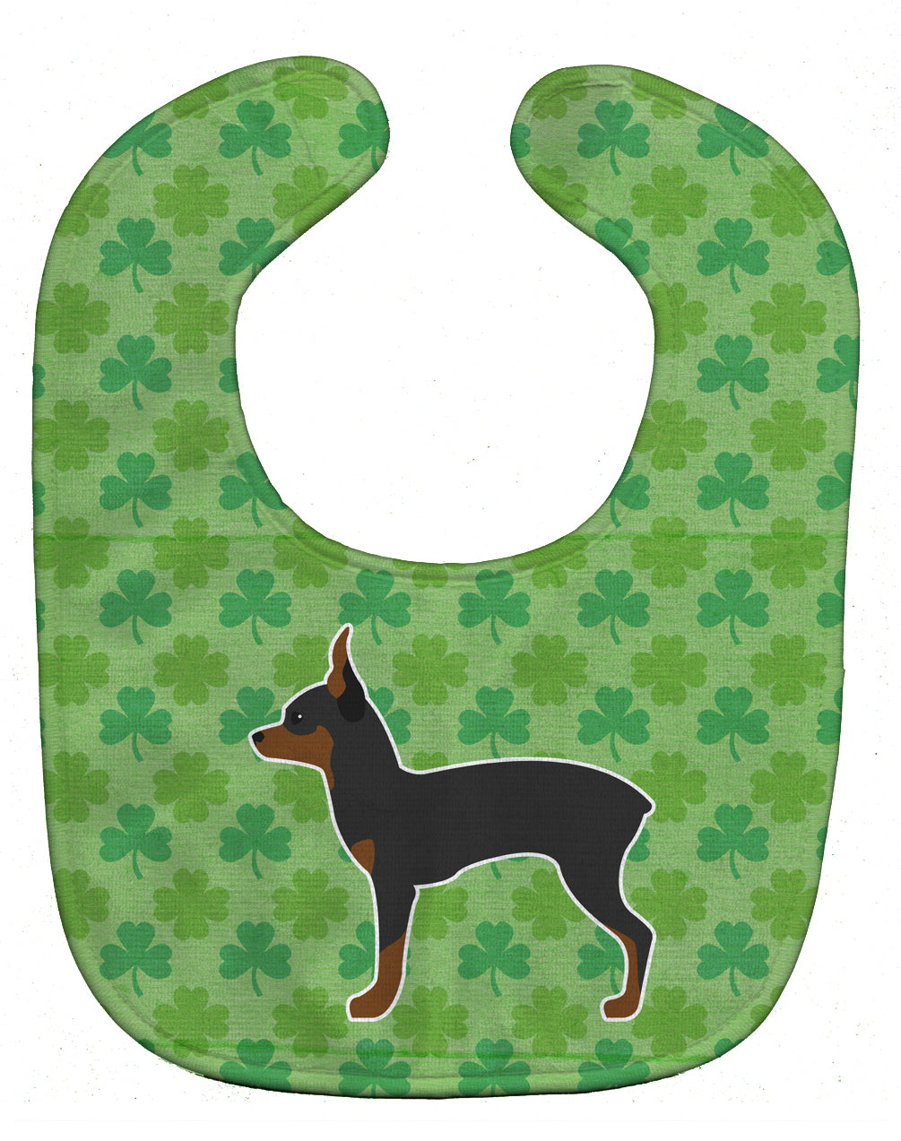 Toy Fox Terrier Shamrocks  Baby Bib BB6392BIB - the-store.com