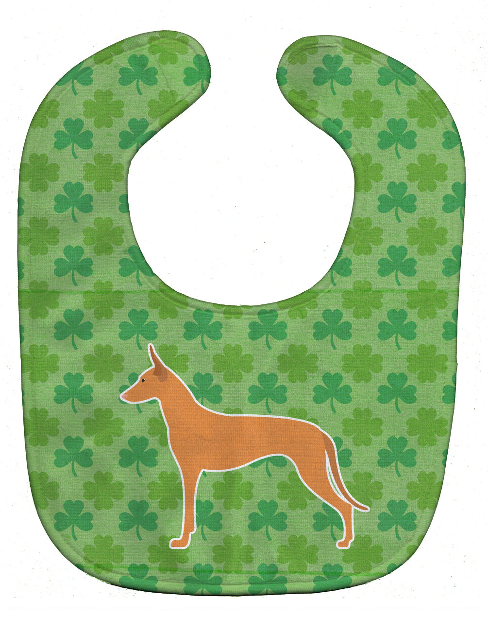 Pharaoh Hound Shamrocks  Baby Bib BB6393BIB - the-store.com