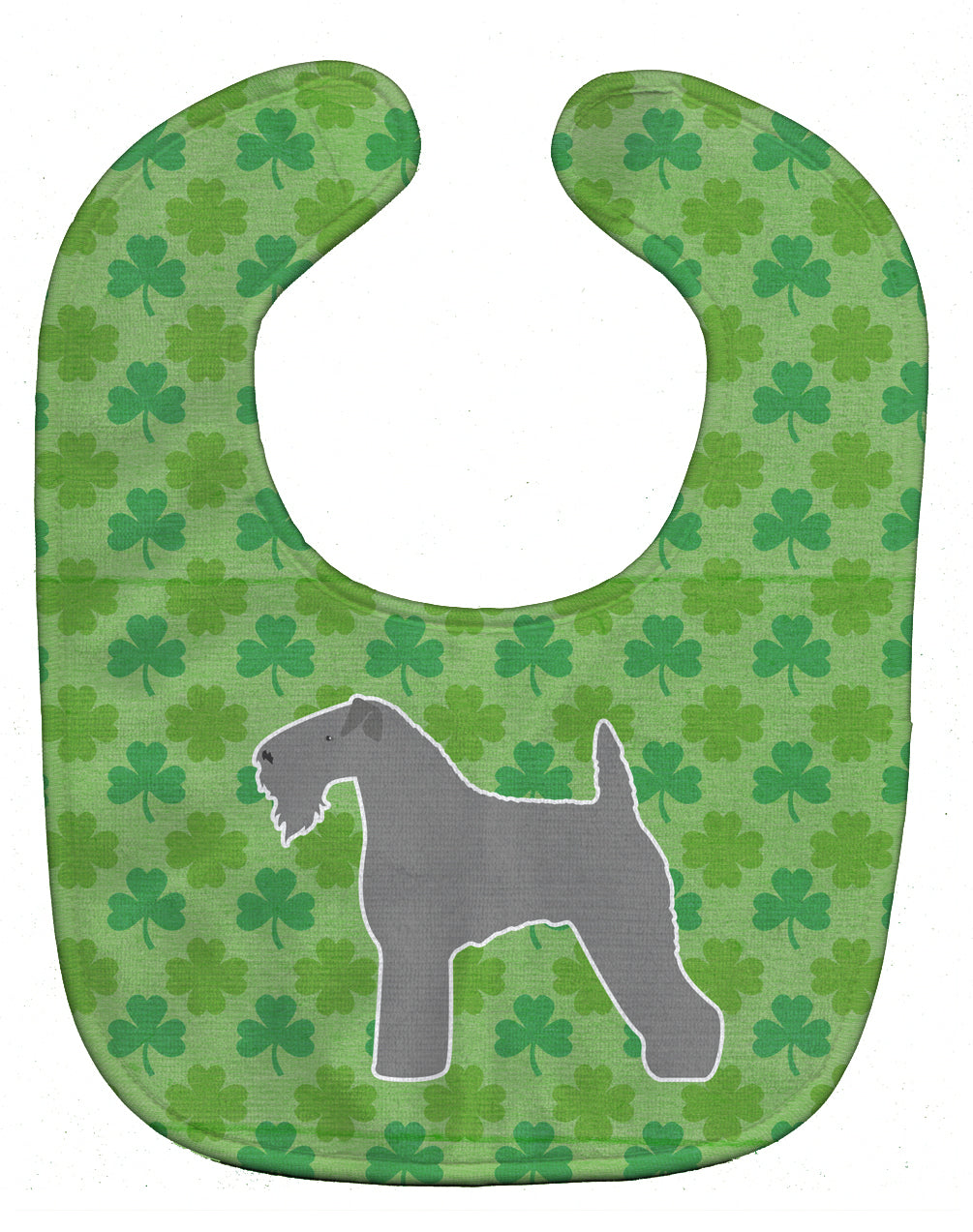 Kerry Blue Terrier Shamrocks  Baby Bib BB6397BIB - the-store.com