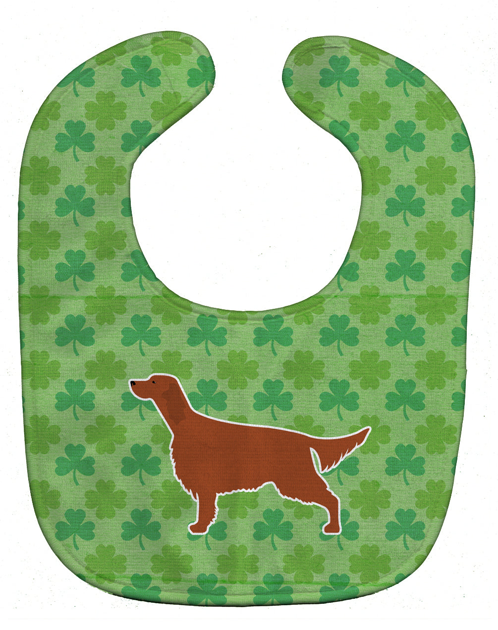 Irish Setter Shamrocks  Baby Bib BB6398BIB - the-store.com