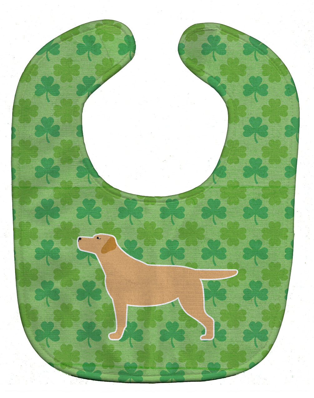 Yellow Labrador Retriever Shamrocks  Baby Bib BB6402BIB - the-store.com