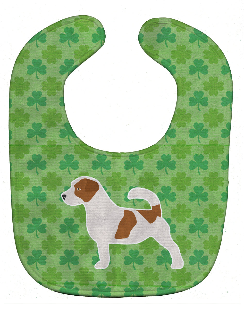 Jack Russell Terrier Shamrocks  Baby Bib BB6412BIB - the-store.com