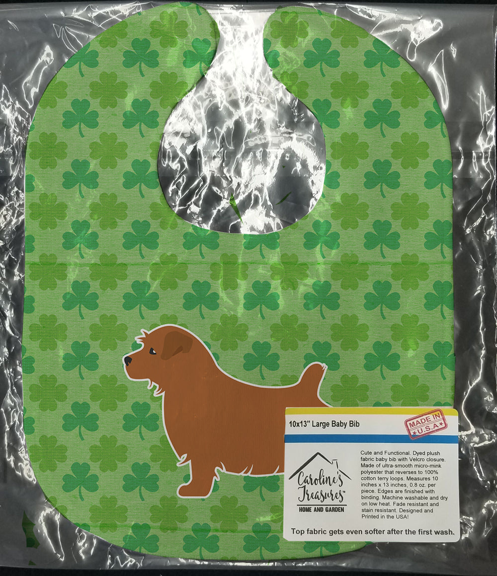 Norfolk Terrier Shamrocks  Baby Bib BB6414BIB - the-store.com