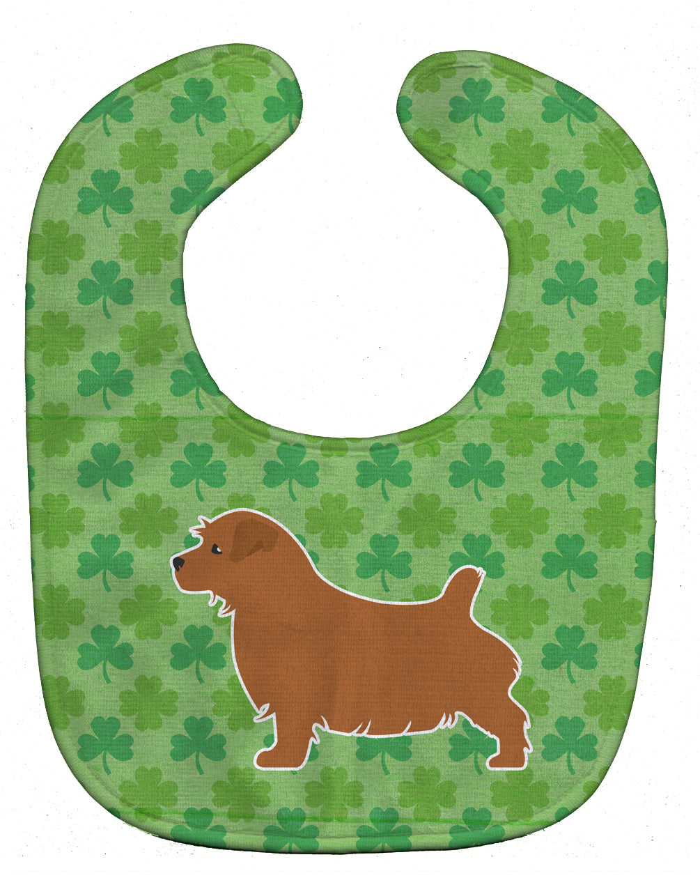 Norfolk Terrier Shamrocks  Baby Bib BB6414BIB - the-store.com