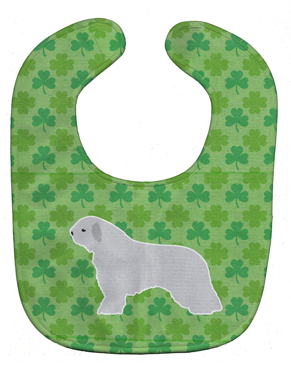 Spanish Water Dog Shamrocks  Baby Bib BB6420BIB - the-store.com