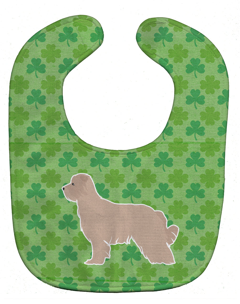 Pyrenean Shepherd Shamrocks  Baby Bib BB6423BIB - the-store.com