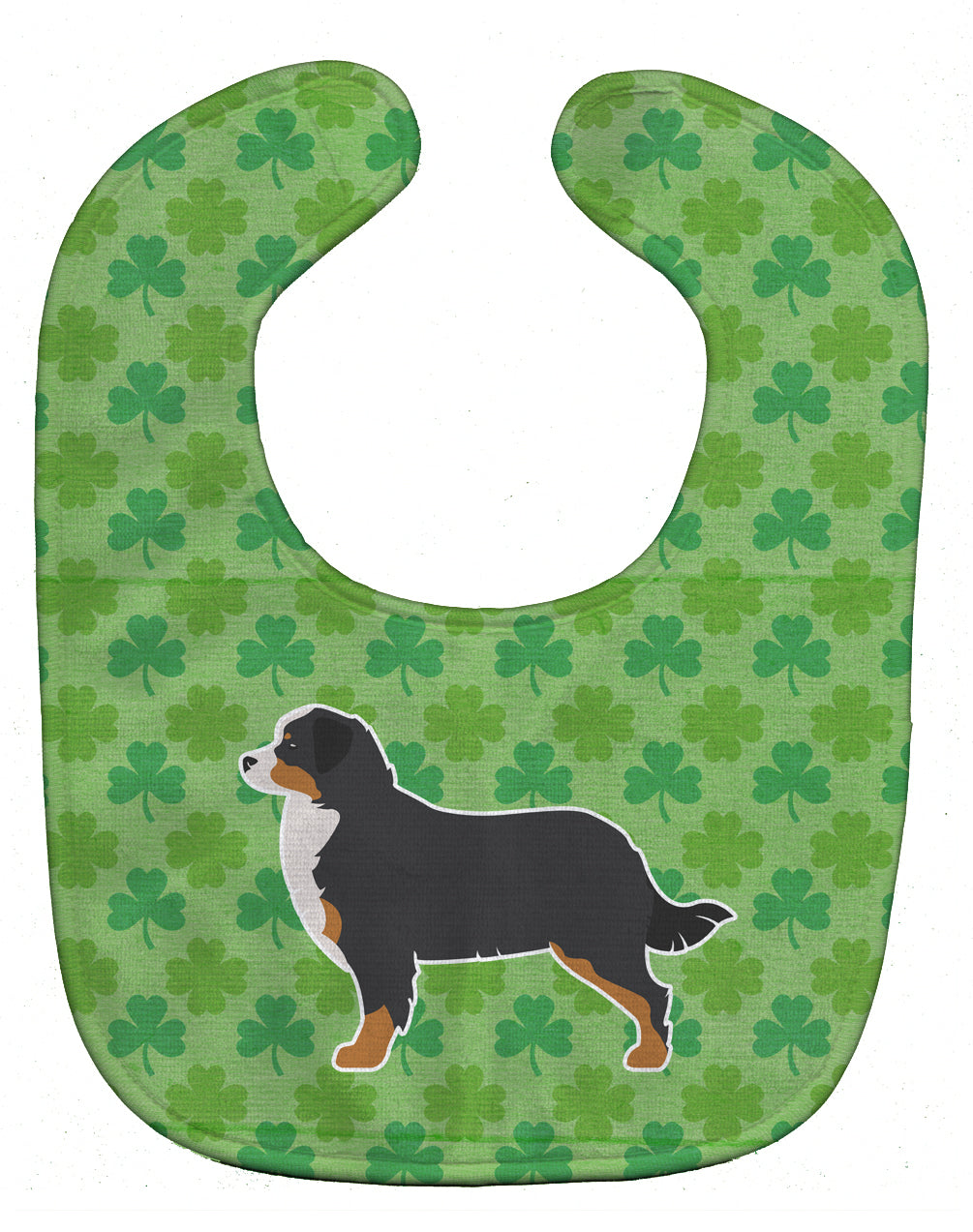 Bernese Mountain Dog Shamrocks  Baby Bib BB6424BIB - the-store.com