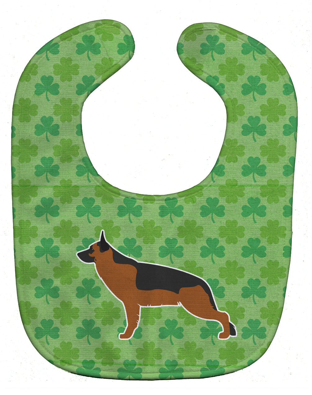 German Shepherd Shamrocks  Baby Bib BB6429BIB - the-store.com