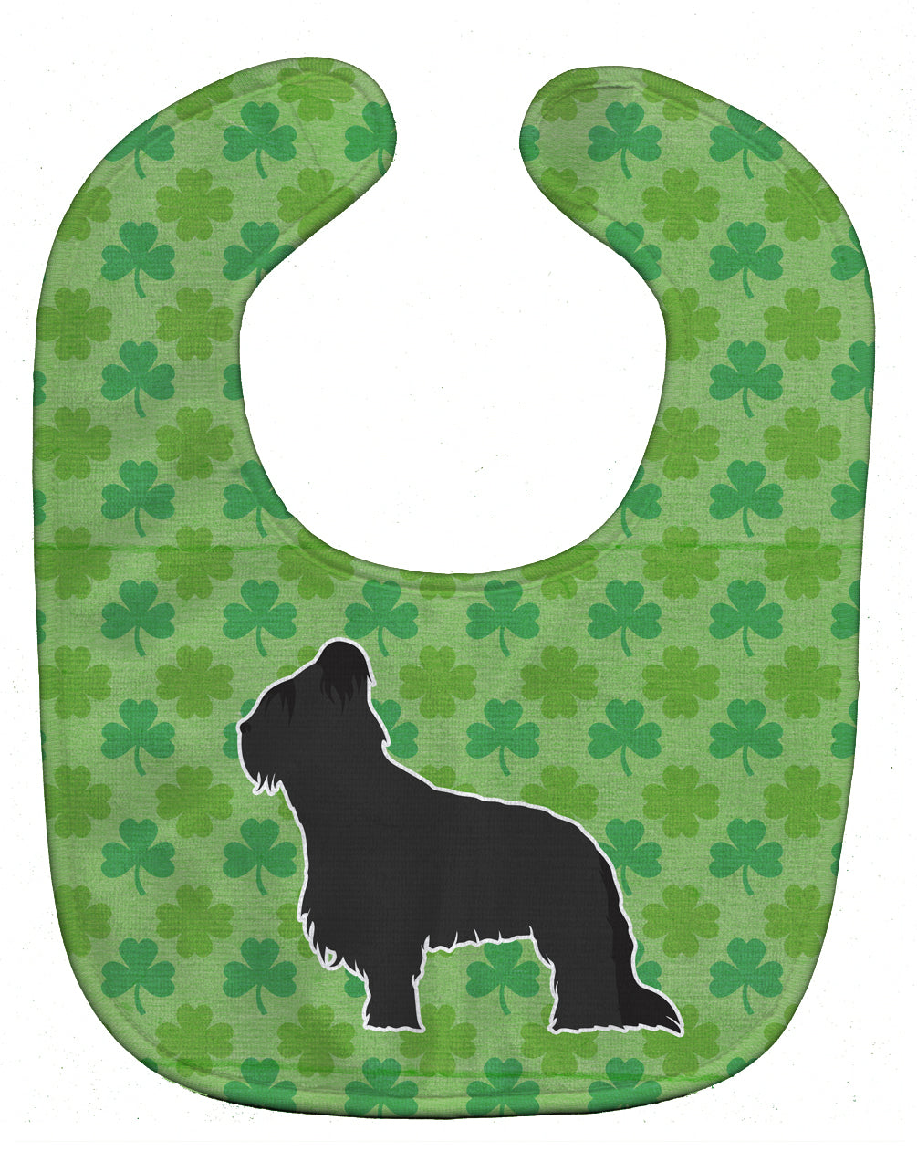 Briard Shamrocks  Baby Bib BB6431BIB - the-store.com