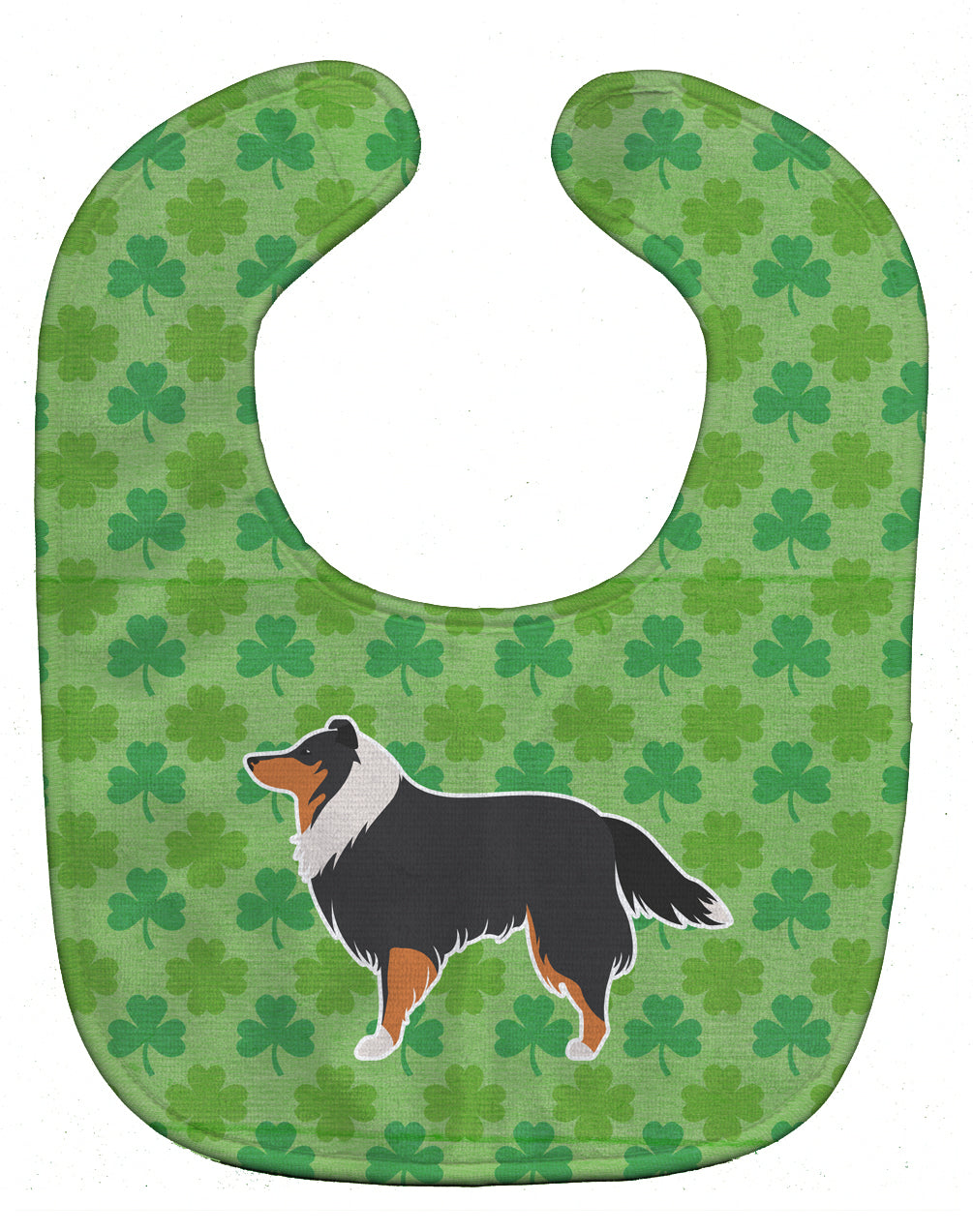 Sheltie/Shetland Sheepdog Shamrocks  Baby Bib BB6435BIB - the-store.com