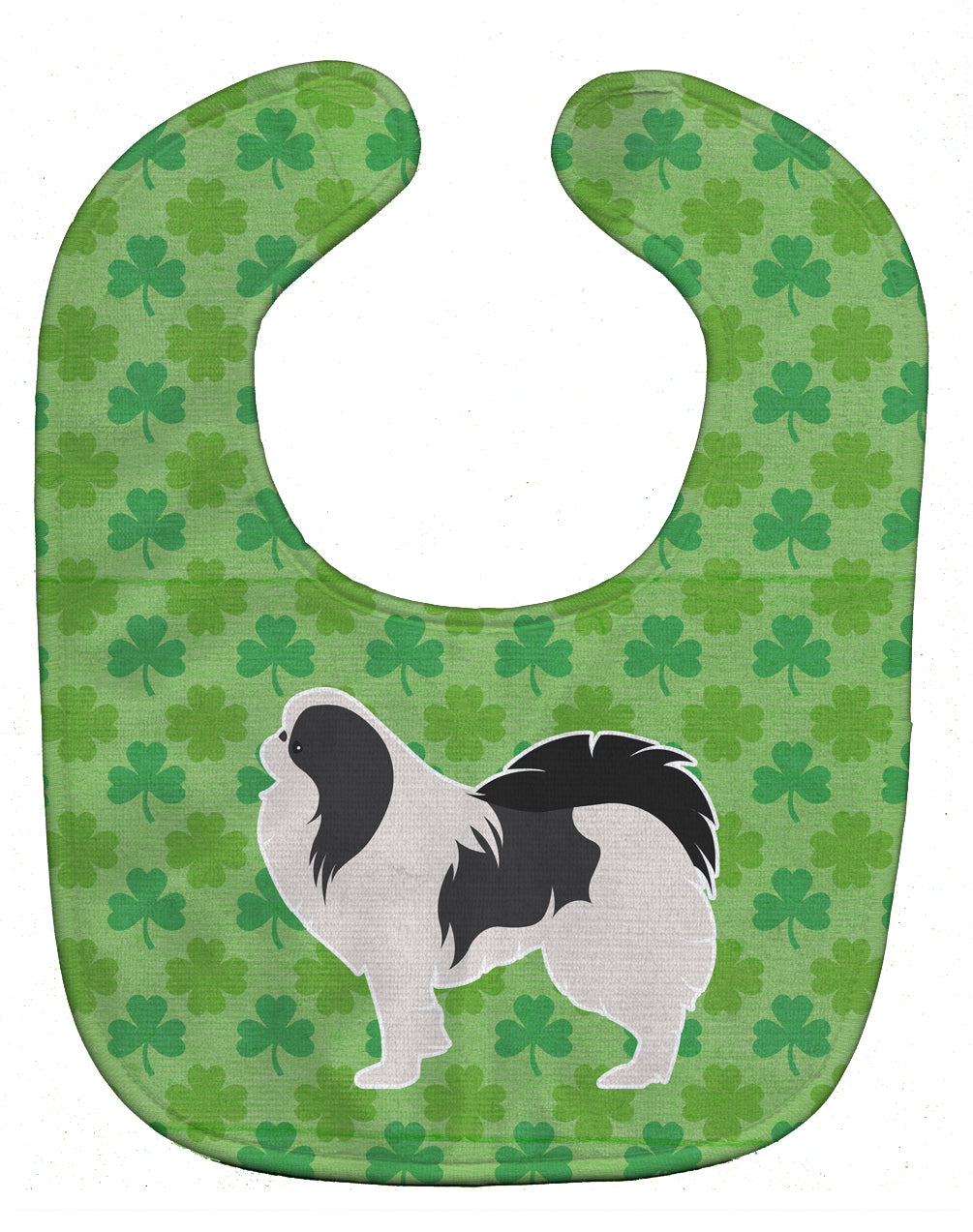 Japanese Chin Shamrocks  Baby Bib BB6442BIB - the-store.com