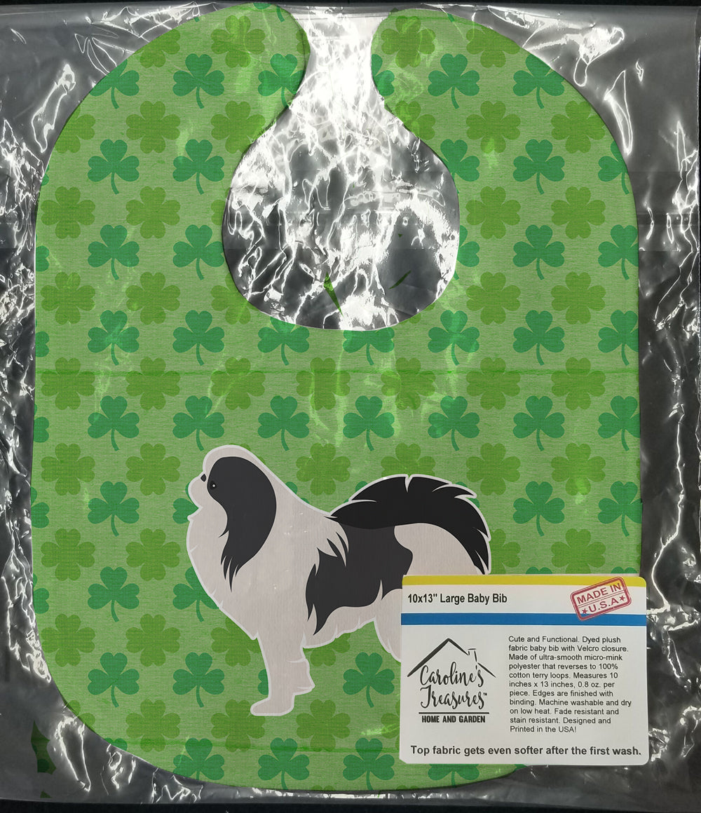 Japanese Chin Shamrocks  Baby Bib BB6442BIB - the-store.com