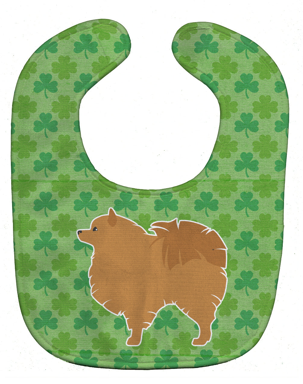 Pomeranian Shamrocks  Baby Bib BB6447BIB - the-store.com