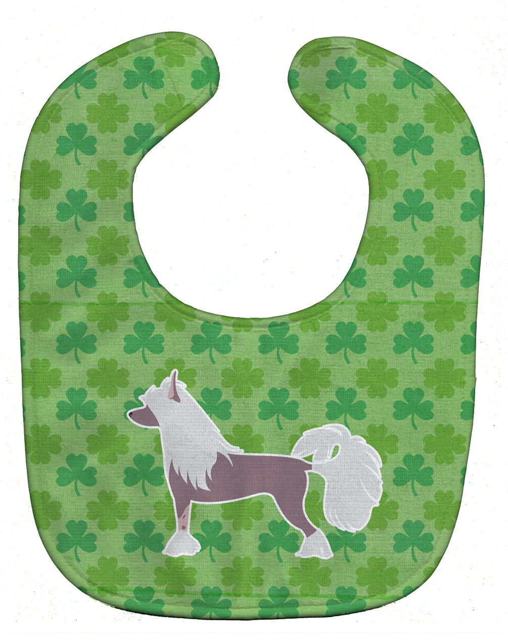 Chinese Crested Shamrocks  Baby Bib BB6448BIB - the-store.com