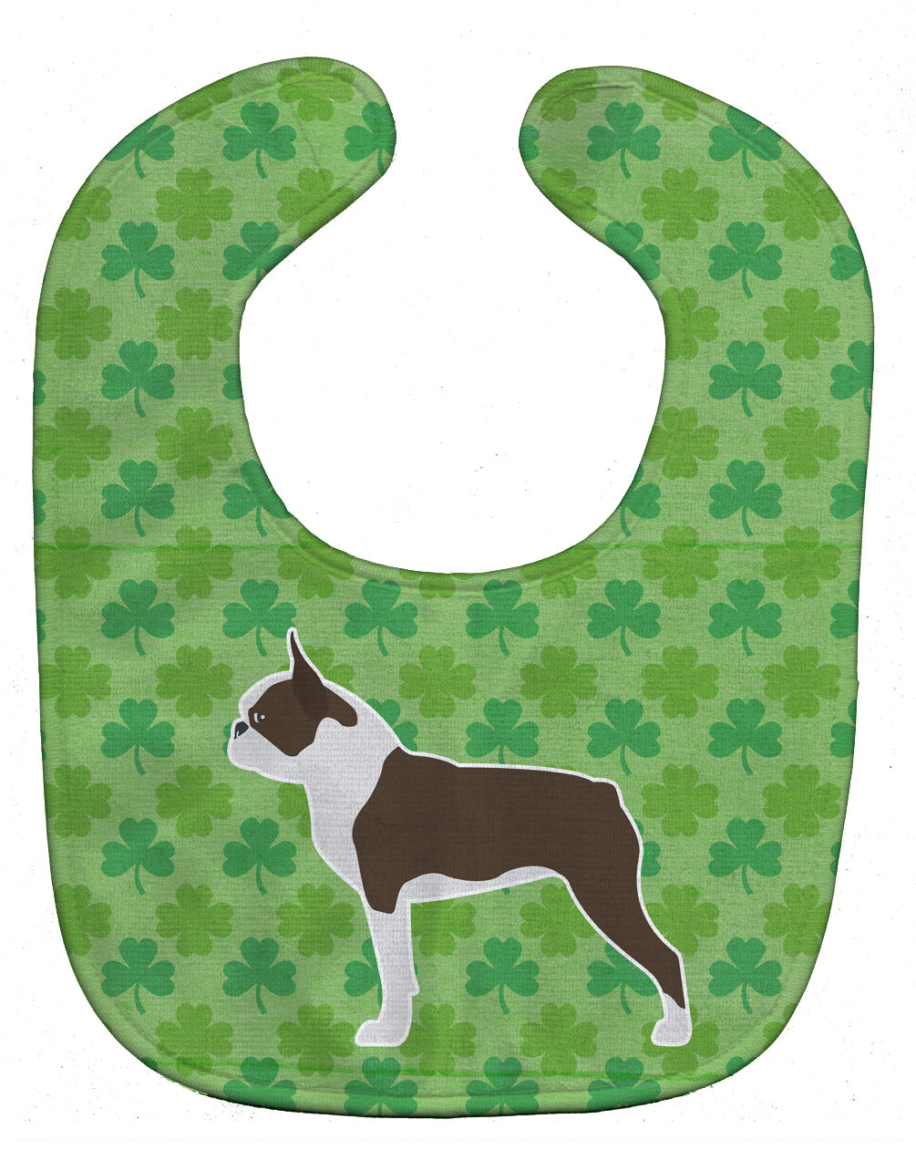 Boston Terrier Shamrocks  Baby Bib BB6449BIB - the-store.com