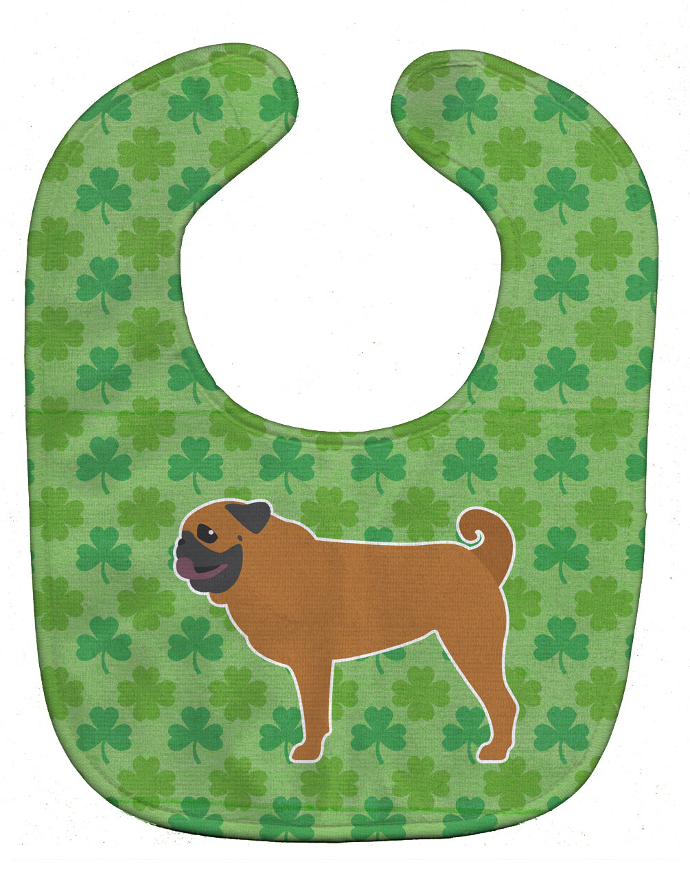 Pug Shamrocks  Baby Bib BB6452BIB - the-store.com