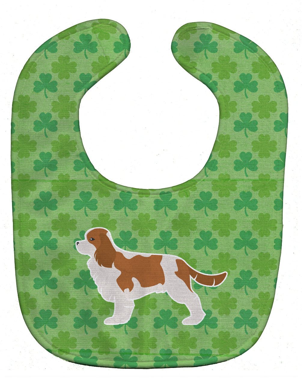 Cavalier King Charles Spaniel Shamrocks  Baby Bib BB6454BIB - the-store.com