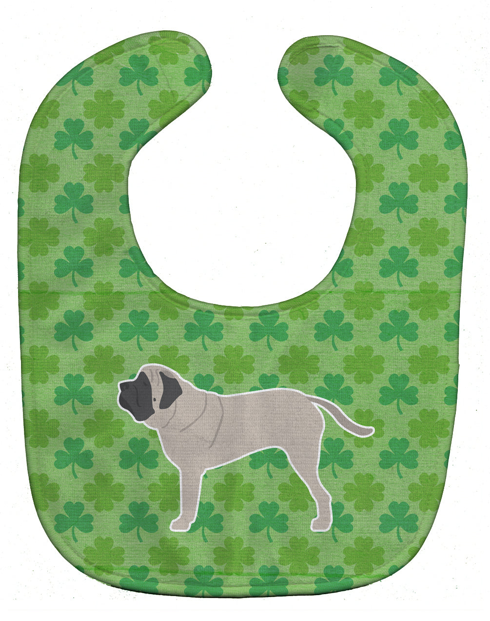 English Mastiff Shamrocks  Baby Bib BB6461BIB - the-store.com